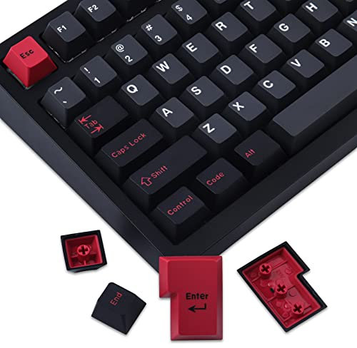 Evil Dolch Keycaps Double Shot 170 Keys Cherry Profile ABS Keycaps for MX Switches ISO/ANSI Layout Mechanical Keyboard