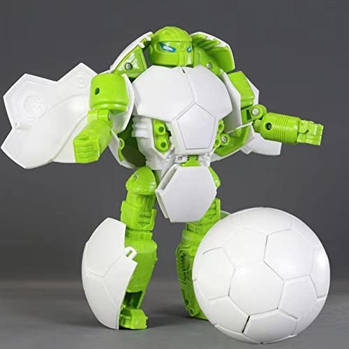 Giftik DIY Sports Ball Transforming Robot, Deformable Basketball Football Tennis Badminton Baseball Whistle Robot Role Play Doll Ornament Gift for Adult Kids Boys Girls (Football)
