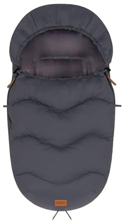 Fillikid Winterfußsack Nuptse Exklusiv | Wasserdichtes, weiches Material | Für Kinderwagen & Autositz |82x43 cm | Wasserdichter Reißverschluss | Ideal für den Winter & kalte Tage | 100% Polyester