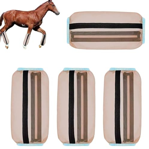 Shoofly-Leggings für, Shoofly-Stiefel für - Atmungsaktive Horse Fly Leggings Mesh Horse Boots,Wiederverwendbare Pferdebeinbandagen, Pferdefliegentücher für den täglichen Trainingswettkam