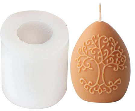 Btgghytr Moules en silicone pour résine - Cylindre en relief - Moules à bougies en silicone - Moules à savon en silicone - Texture en silicone