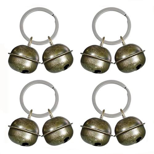 Bessy shop Lot de 4 Cloches Extra Fortes pour Collier Chien/Chat Grelots Sonores Puissants pour Chasse et Traque - Inclut Collier Nœud Papillon Accessoire Pratique et Décoratif pour Animaux
