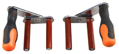 Gettimore Attrezzo portante per pannelli, capacità di carico 115 kg, sollevatore per piastre in acciaio inox 45 # con spessore di serraggio di 42 mm, design leggero da 1 kg per cartongesso, pannelli