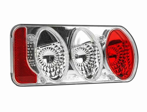 EUFAB 11488 Ersatz-Rücklicht Rechts, Klarglas, komplett, für EUFAB und LAS Fahrradträger