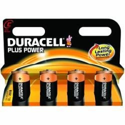 Duracell MN1400B4 Lot de 4 Piles alcalines C 1,5 V pour Batterie alcaline C 1,5 V