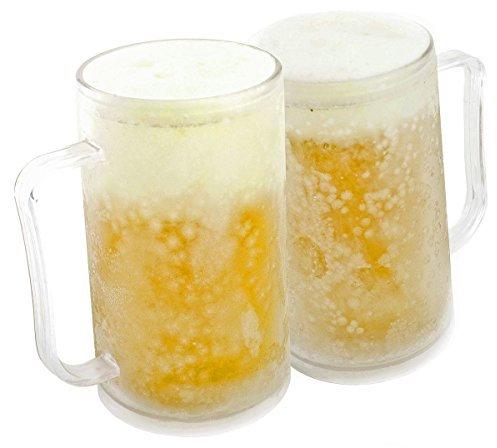 Freezable Beer Stein Frozen Mug Jug 0.4 Litre 400 ml Tumbler Cool Pack Liquid