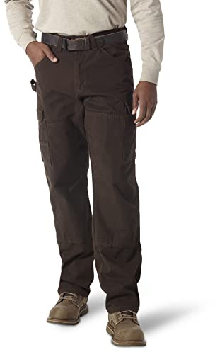 Wrangler Riggs Workwear Mens Ranger Work Utility Pants, Dark Brown, 32W x 32L US
