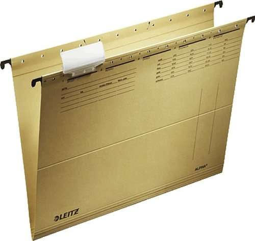 Leitz Hängemappe ALPHA/1915-30-00 für DIN A4 naturbraun 230g/qm Inh.10