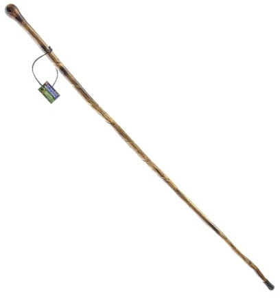 SE Natural Wood Walking Stick with Hand-Carved Spiral Design and Knob Top, 55 - WS622-56BH