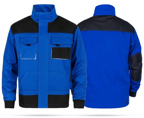 Mazalat Arbeitsjacke männer, Arbeitsjacken Herren, Schutzjacke mit vielen Taschen, Arbeitskleidung männer Größen S-XXXL, Qualität