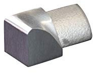Fuchs ECO-LINE perfil para baldosas cantonera 10 mm cuarto de círculo acero inoxidable V2A cepillado - esquina interior