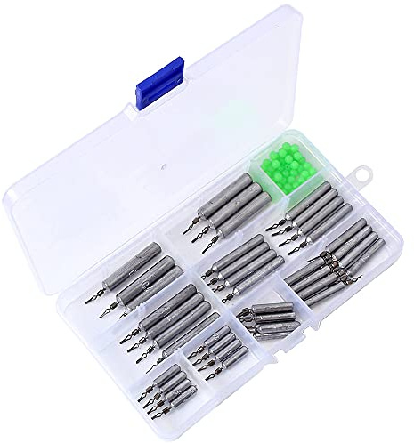 ZoneYan Angelgewichte, Angeln Drop Shot Gewichte, Angelgewichte Angeln, Gewichte Angelgewichte, Spezifikation 3,5g bis 20g, Dropshot Blei Set mit Box, Drop Shot Blei Angelzubehör