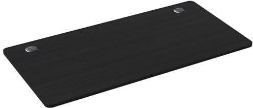 Tangkula Universal Wood Table Top, 48” x 24” Solid One-Piece Desktop for Standard & Sit to Stand Desk Frame, Rectangular Workbench Top Board with Cable Holes, Countertop DIY, Coffee Bar Tabletop