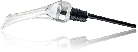 Qpractiko Aireador de vino Tucán, antigoteo y portátil | Acrílico y silicona, fácil de limpiar, 22,5 x 3,8 cm, 35 g, para cenas, picnics y eventos