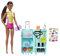 Barbie Dolls & Accessories, Marine Biologist Doll (Brunette) & Mobile Lab Playset with 10+ Pieces, Case Opens for Storage & Travel