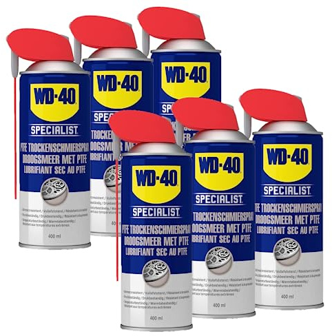 WD-40 Specialist PTFE Trockenschmierspray Smart Straw 6x400ml | PTFE Spray