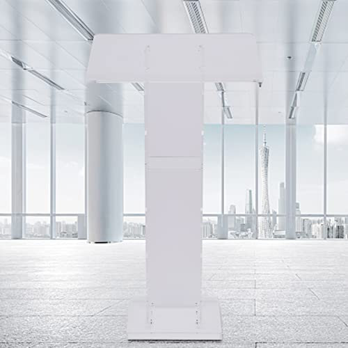 Shiyinge Acryl Podium Mobiles Stehpult Aus Tragbaress Rednerpult Kirche Kurve Kanzel Klar Veranstaltung Stil für Schulen Kirchen Botschaften Hochschulen Pressekonferenzen etc