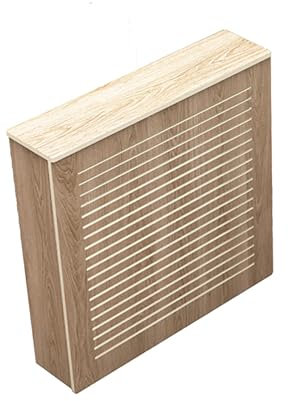 YERUNGT Heizung Verkleidung, Heizkörperverkleidung, Modernes Lamellen-Design, Heizungsverkleidung Modernes Latten-Design, für Büro Flur Wohnzimmer Schlafzimmer(80 * 90 * 25cm/31 * 35 * 10in)