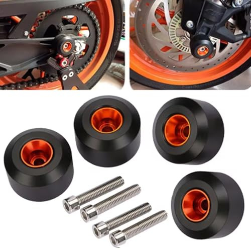 Duke 125 390 2012-2024 4pcs Motor SturzPads Rahmenschutz Crash Sliders für DUKE 125 390 200 RC125 RC390 RC250 2012-2019 2020 2021 2022 2023 2024- Schwarz