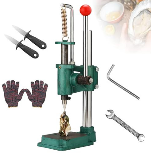 KLZWCP Machine Manuelle en Acier Inoxydable pour Ouvrir Les Trous D'huîtres, Ensemble D'outils pour Huîtres pour Huîtres Ouvertes, Ormeaux, Crustacés, Pétoncles
