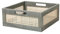 GYASVWU Gray wooden storage baskets with handle,square bamboo baskets for Organizing,decorative storage baskets for shelves,toy storage basket,towel baskets,gift baskets empty (Gray)