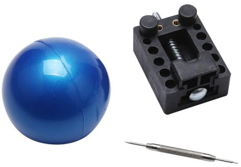Tiardey Kit de reemplazo de batería de Reloj de 3 Piezas Kit de Herramientas de reparación Incluye Bola de fricción de Goma, Soporte de Apertura de Caja y Herramienta de reemplazo de Barra de Resorte