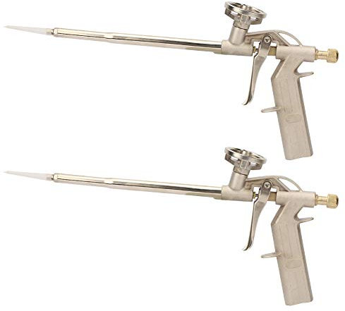 Pistola Erogatrice di Schiuma Estesa 2 Pezzi, Schiuma Spray in Lega di Alluminio Pistola Espandibile Pistola di Riempimento Sigillante Applicatore Isolante per Piccoli Spazi