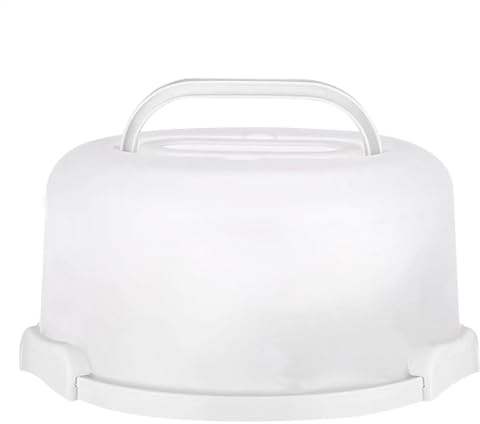 Caja De Transporte De Pasteles - Maletín De Almacenamiento Portátil Para Pasteles, Contenedor De Transporte De Pasteles Con Tapa | Caja De Pasteles Versátil, Bandeja De Pasteles Con Mango, Porta Cupca