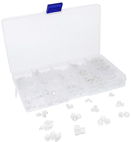 Housoutil 1000stücke Glasperlen Für Armbänder Klare Und Farbige Diy-perlen Halskettenperlen Aus Glas Mit Dekorative Bastelperlen Für Schmuck Lose Perlen in Großen Mengen