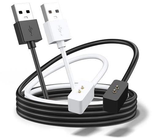 AK 2 PCS Chargeur pour Xiaomi Smart Band 9/9 Pro/8/8 Pro, 60cm Câble de Charge USB Magnétique, Chargeur de Remplacement pour Redmi Watch 5/4/3 Active