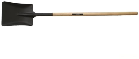 pala cuadrada - pala sin puño, dimensiones 325x250x1400 mm, ideal para jardinería y construcción, robusta y duradera.