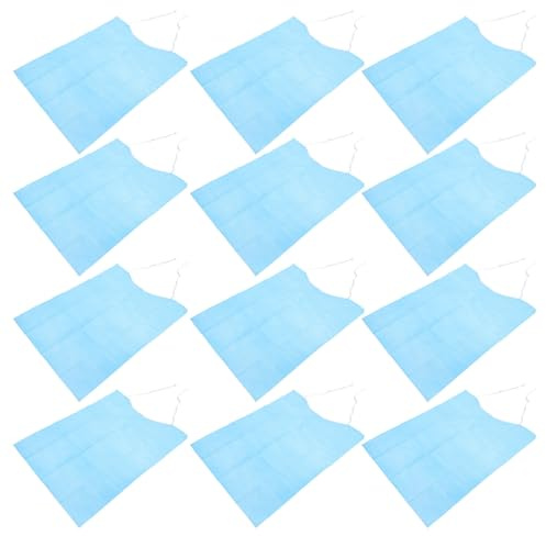 IWOWHERO 120 Stück Einweg Essens Lätzchen aus Pvc mit Dreilagigem Schutz und Sofortiger Absorption für Ältere Menschen und Erwachsene Beim Essen Zufällige Farbe