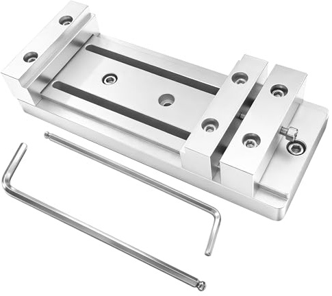 Mini Low Profile Bench Vise Work Table Workholding Clamp Compatible with Masuter 3, Masuter Pro, 3S, XE-PRO, WM-3020 Vasto CNC Router Machine