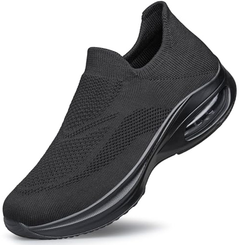 HOIYHEK Womens Slip On Trainers Ultra-Lightweight Breathable Walking Shoes with Non Slip Running Shoes Comfortable Mesh Sneakers for Gym Workout Walking Nursing & Casual Daily