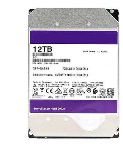 YJCEBGPED 12TB HDD Surveillance Internal Hard Drive Disk 3.5 Cache HD SATAIII 6Gb/s Harddisk for CCTV DVR NVR Recorder HIK OEM