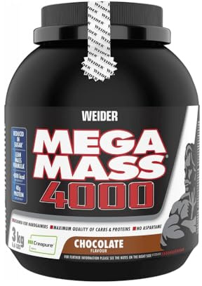 Weider Mega Mass 4000 (3000g) Chocolate - Viktökning - Med kreatin
