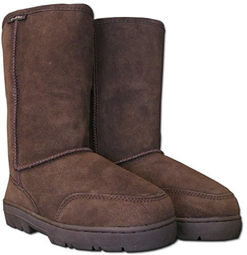 Reissner Lammfelle Engel Boots AGI Hohe warme Winterstiefel Wildleder | Innenfutter echtes Merino Lammfell