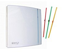 Aérateur axial ultra-silencieux SILENT 100 CRZ DESIGN avec clapet anti retour. tempo réglable 1 à 30mn 403501
