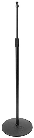 OnStage On-Stage MS9212 Heavy-Duty Low Profile Microphone Stand with 12 Base, Black
