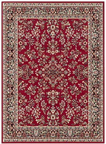 HANSE Home Alfombra de salón de Pelo Corto Orient - Zabul Aspecto Persa, Alfombra Oriental para Comedor, salón, Dormitorio, Rojo, 120 x 160 cm