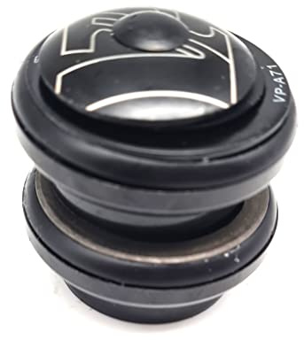 CarbonEnmy Set di sterzo per bicicletta, 1 1/8 pollici, 34 mm, per mountain bike, bici da corsa, trekking, forcelle, colore nero
