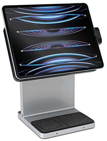 Kensington StudioDock iPad Pro Stand - Verstellbare Tablet-Halterung für iPad Pro 12 (2018/2020/2021/2022) - Magnetische Befestigung - Schnelles Aufladen von iPad, iPhone und AirPod, (K39160WW)