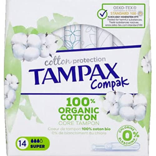 Tampax - Tampax Compak Cotton Protection Super Tampons with Applicator - 14 Pieces