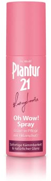 Plantur 21#langehaare Oh Wow! Spray - 1 x 100 ml - Leave-in Pflege mit Hitzeschutz | Sofortige Kämmbarkeit | Natürlicher Glanz