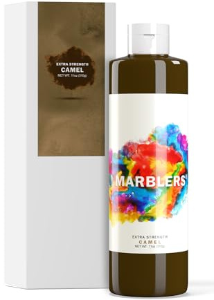 MARBLERS Flüssigfarbstoff 11oz (310g) [Camel Brown] | Auf Wasserbasis | Superkonzentrat | Flüssigpigment | Geruchlos | Ungiftig | Ideal für Beton, Zement, Mörtel, Fugenmörtel, Gips, Farbe