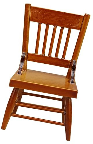 Amosfun Jouets Dextérieur Mini Ornement De Centres De Tables Féeriques Banc De Jardin Nain Kit De Maison De Poupée Miniature Banc De Maison De Poupée Pas D'accoudoir Bois Jeu De Nourriture