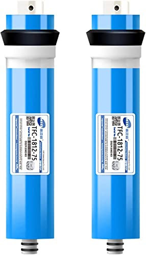 Umkehrosmose Membranelement, Wasserfilter-Membranelement ULP1812-75GPD Wasserfilter, Ersatz Für Haushalt Wasserfiltersystem 75GPD Blau/weiß-1812-75gpd (29.8 X 4.6 Cm)