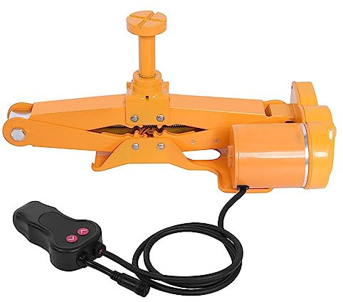 Cric a Forbice per Auto 3T, Kit Cric Pavimento per Rimorchio per Auto Elettrica 12V Sollevatore per Auto, per Veicoli SUV, Furgoni, Strumento di Riparazione Pneumatici