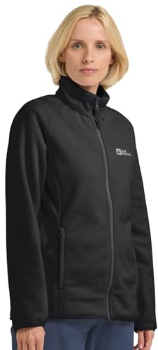 Jack Wolfskin Damen Moonrise Fz W Fleece-Jacke, Schwarz, 3XL EU