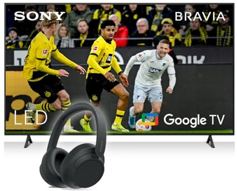 Sony Kit Televisión 55 X75WL Bravia y Auriculares Inalámbricos para TV WH-CH720N